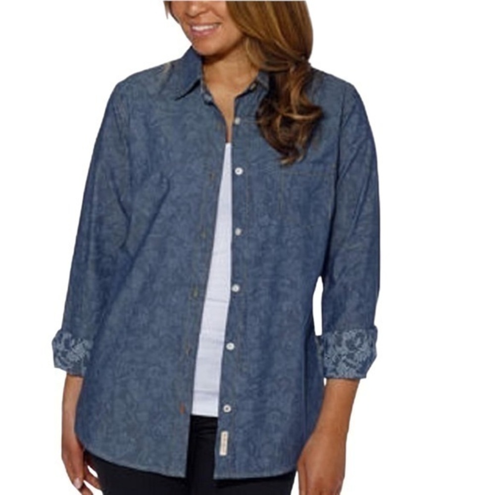 Women’s WEATHERPROOF VINTAGE Long-Sleeved Blouse Size S